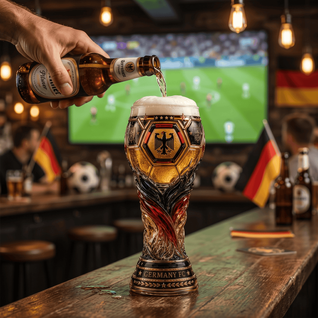 Premium GER Soccer Trophy Beer Glass TNSM