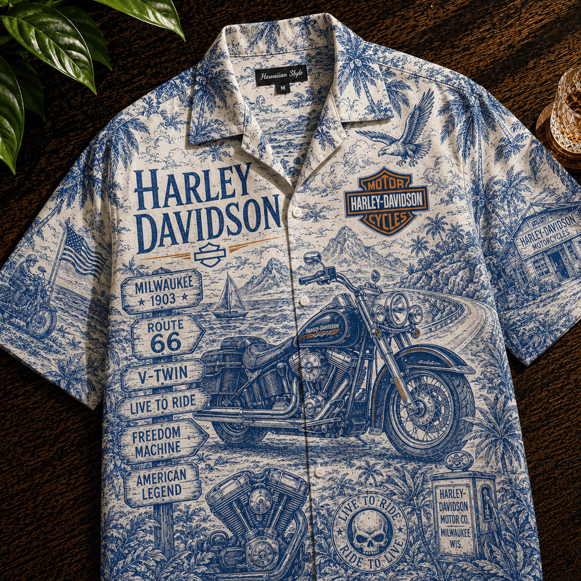 PREMIUM HLDV HAWAIIAN SHIRT LNTH