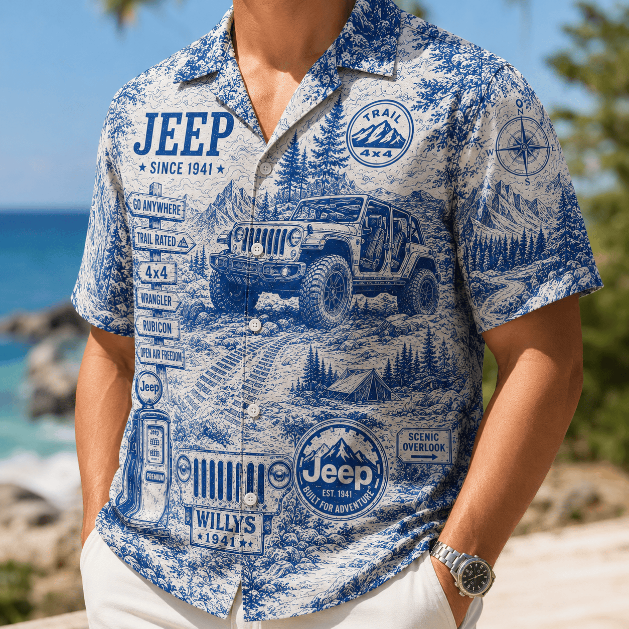 PREMIUM JEP HAWAIIAN SHIRT LNTH