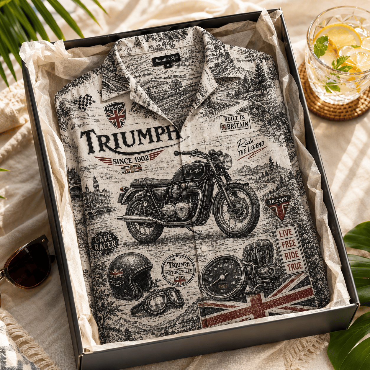 PREMIUM TRI HAWAIIAN SHIRT LNTH