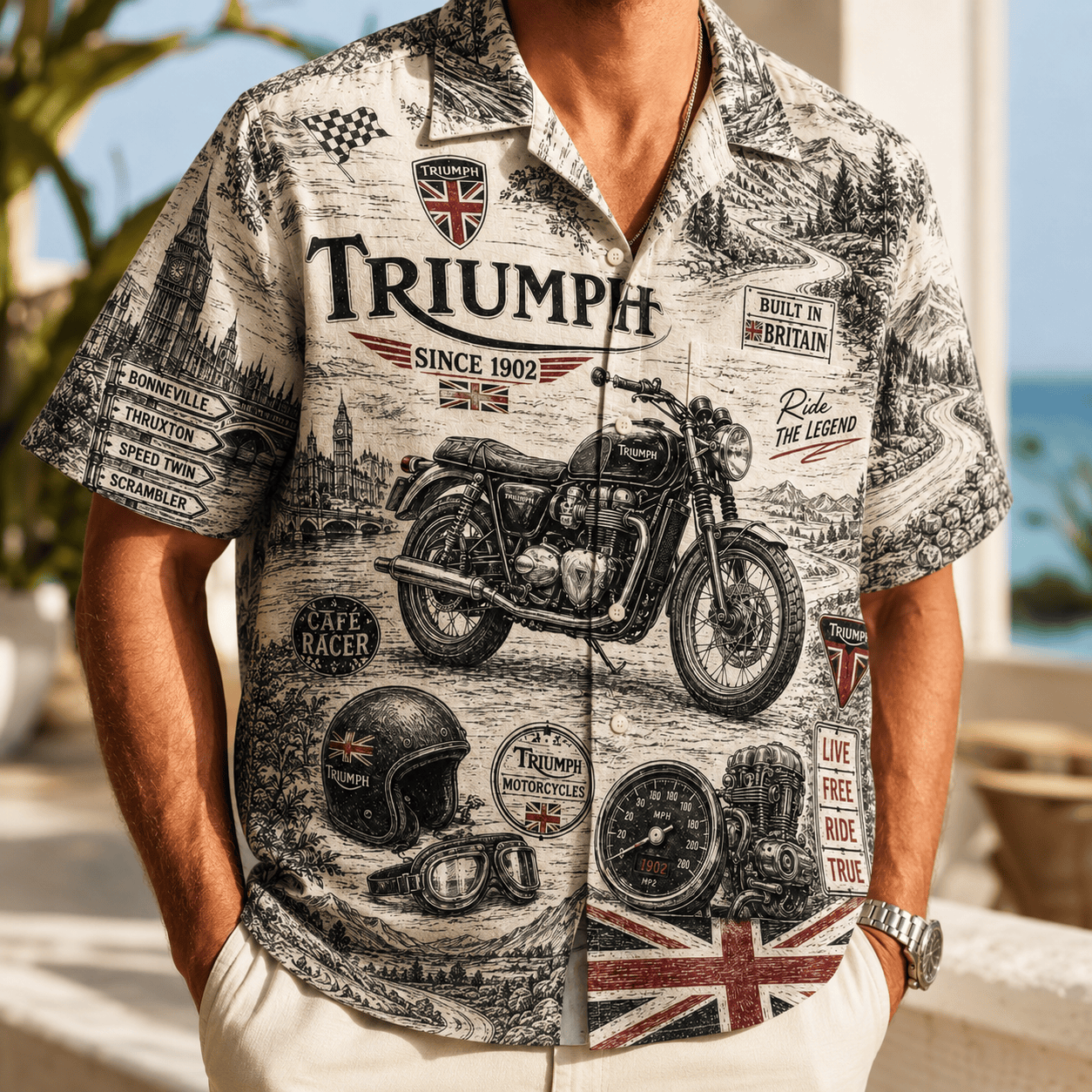 PREMIUM TRI HAWAIIAN SHIRT LNTH