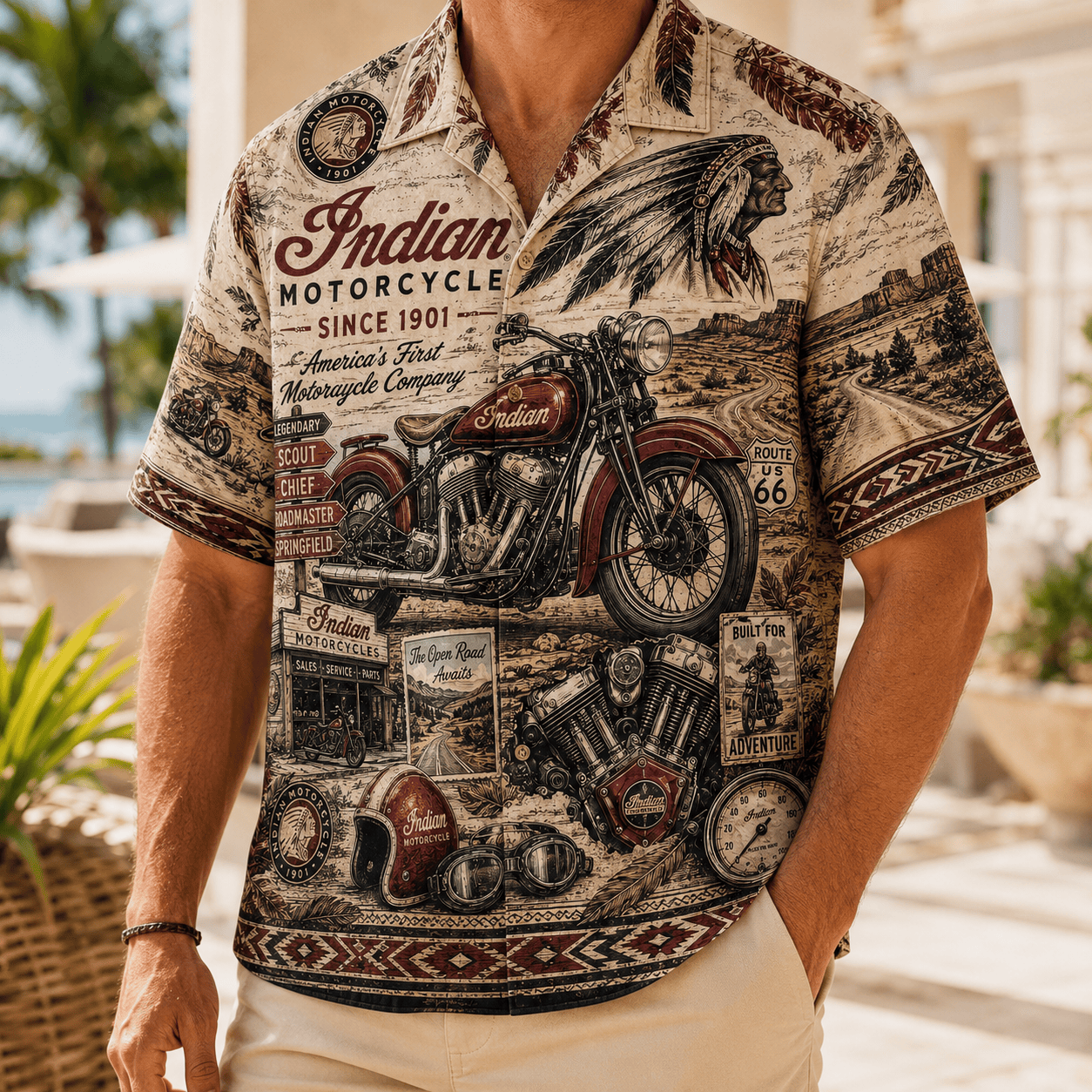 PREMIUM IDMC HAWAIIAN SHIRT LNTH