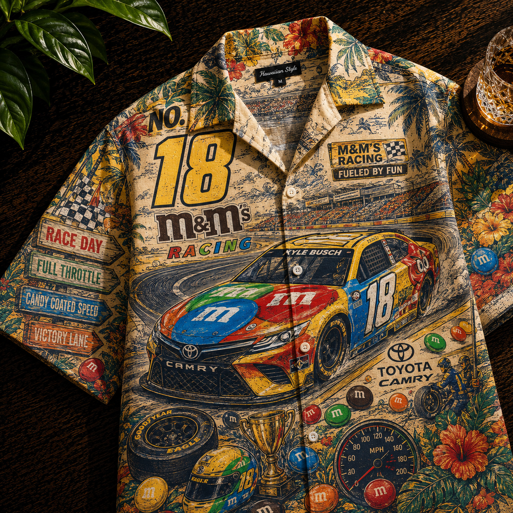 PREMIUM M&M HAWAIIAN SHIRT LNTH