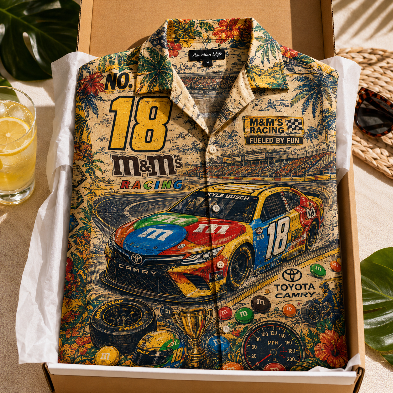 PREMIUM M&M HAWAIIAN SHIRT LNTH