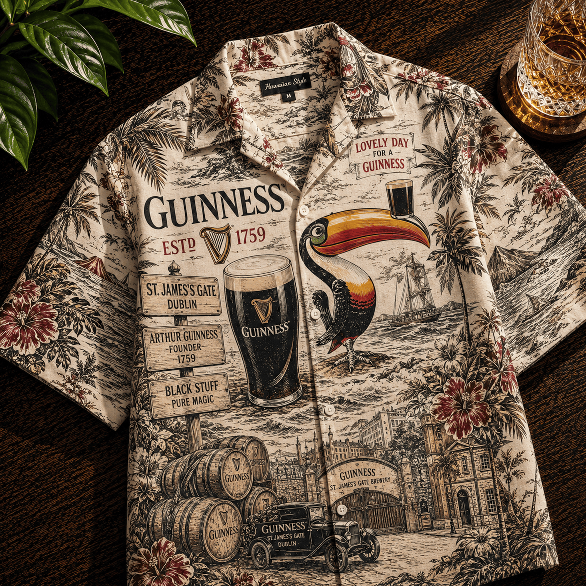 PREMIUM GNSB HAWAIIAN SHIRT LNTH