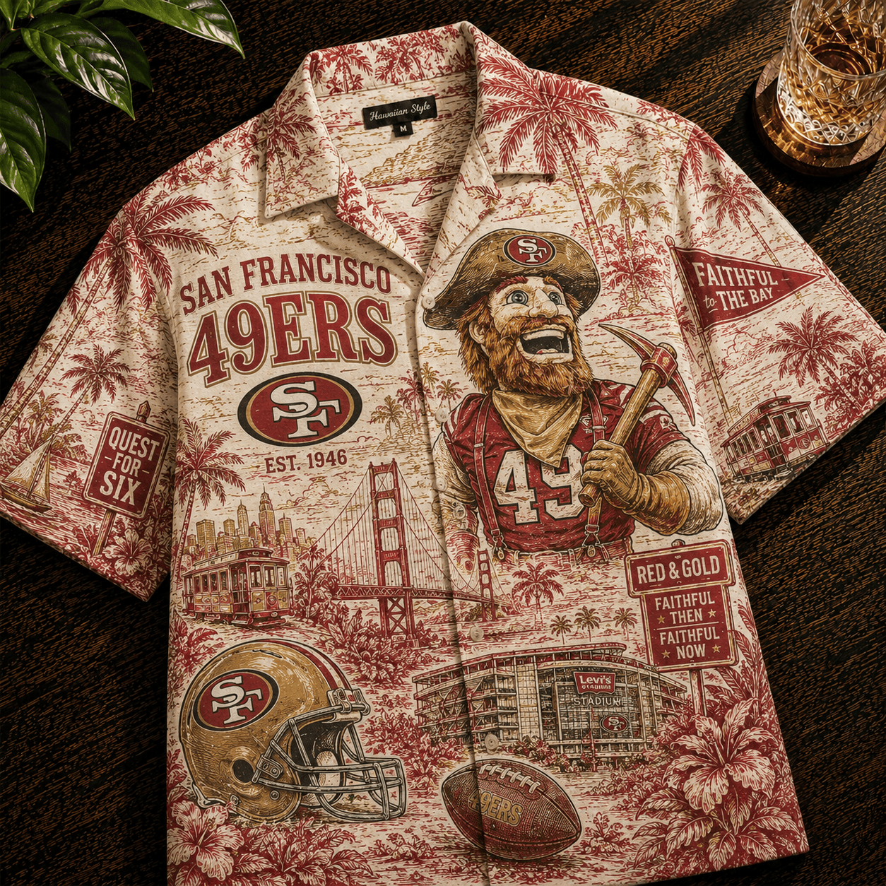 PREMIUM SF49 HAWAIIAN SHIRT HQH