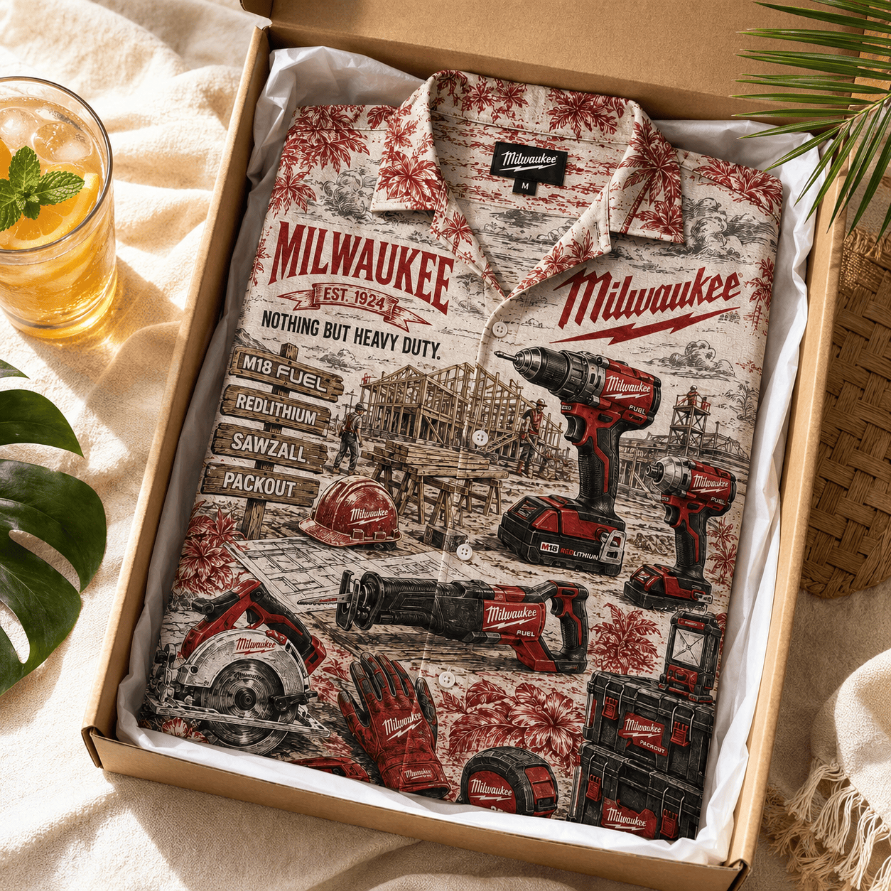 PREMIUM MWKE HAWAIIAN SHIRT LNTH