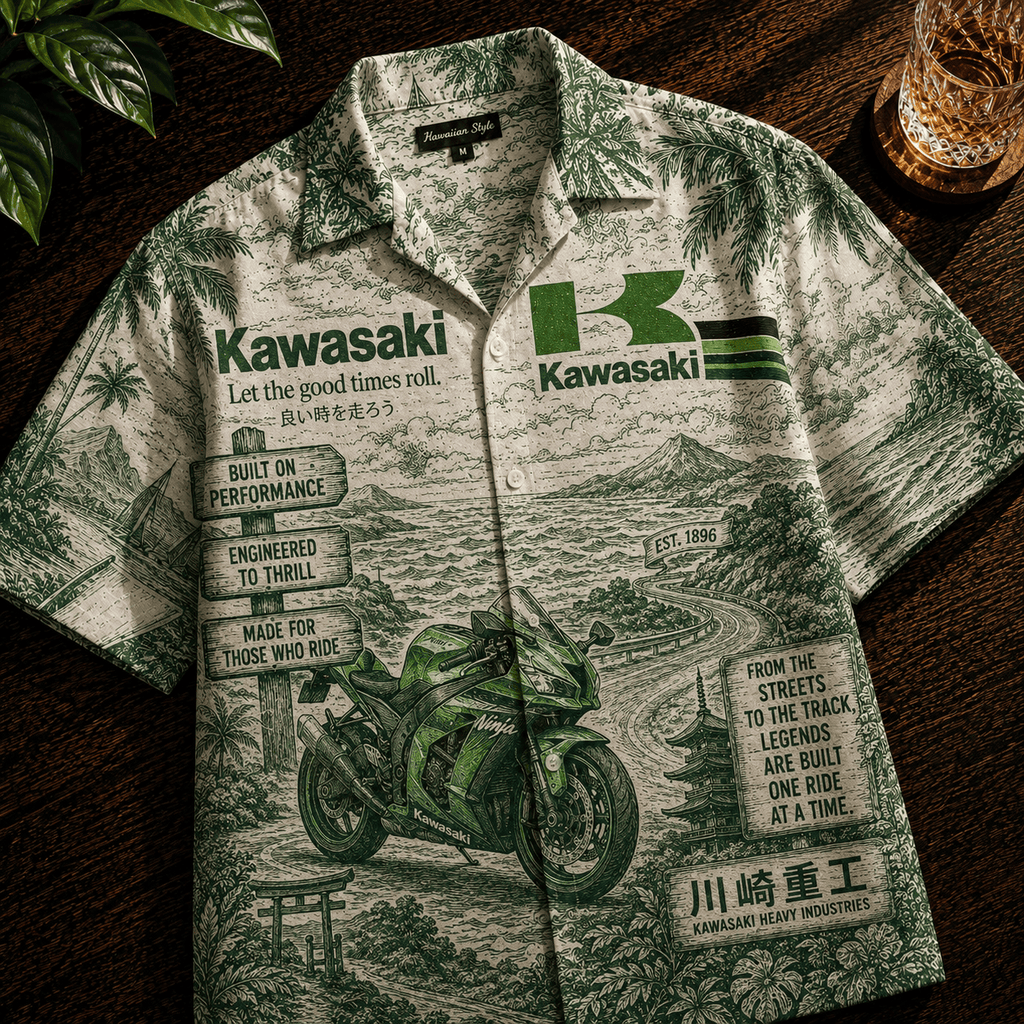 PREMIUM KWSK HAWAIIAN SHIRT LNTH