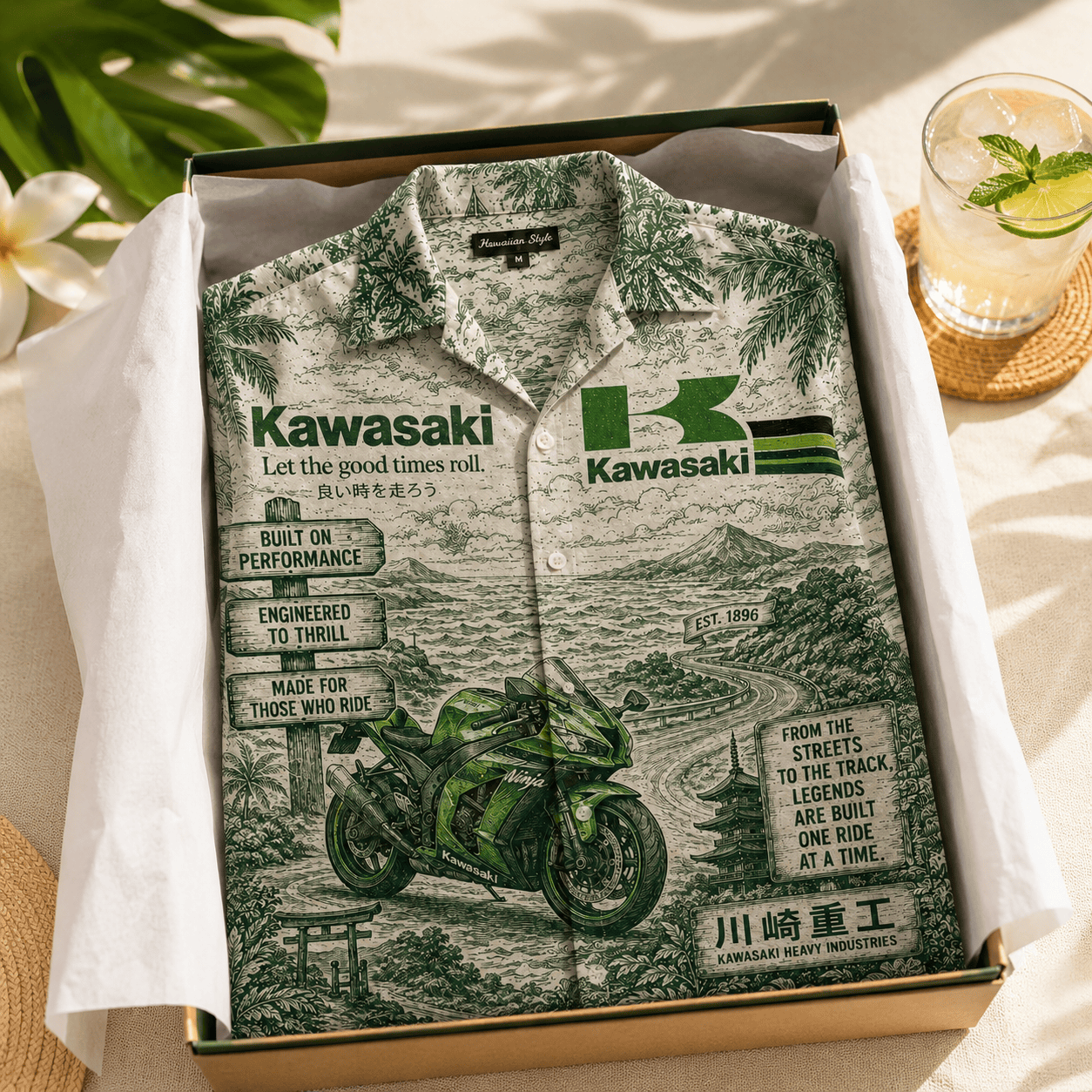 PREMIUM KWSK HAWAIIAN SHIRT LNTH