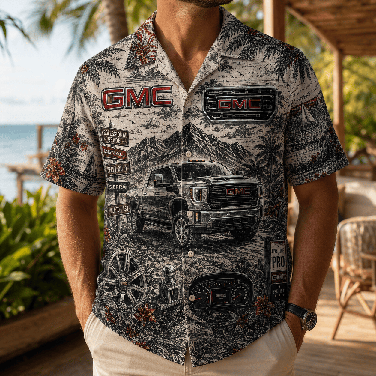 PREMIUM GMC HAWAIIAN SHIRT LNTH