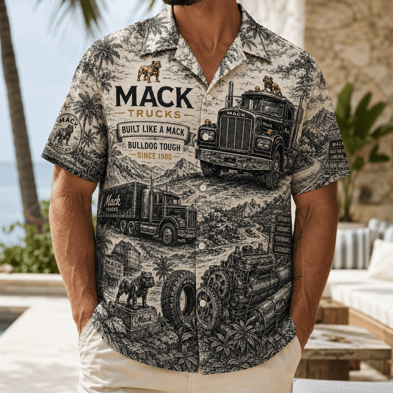 PREMIUM MATK HAWAIIAN SHIRT LNTH