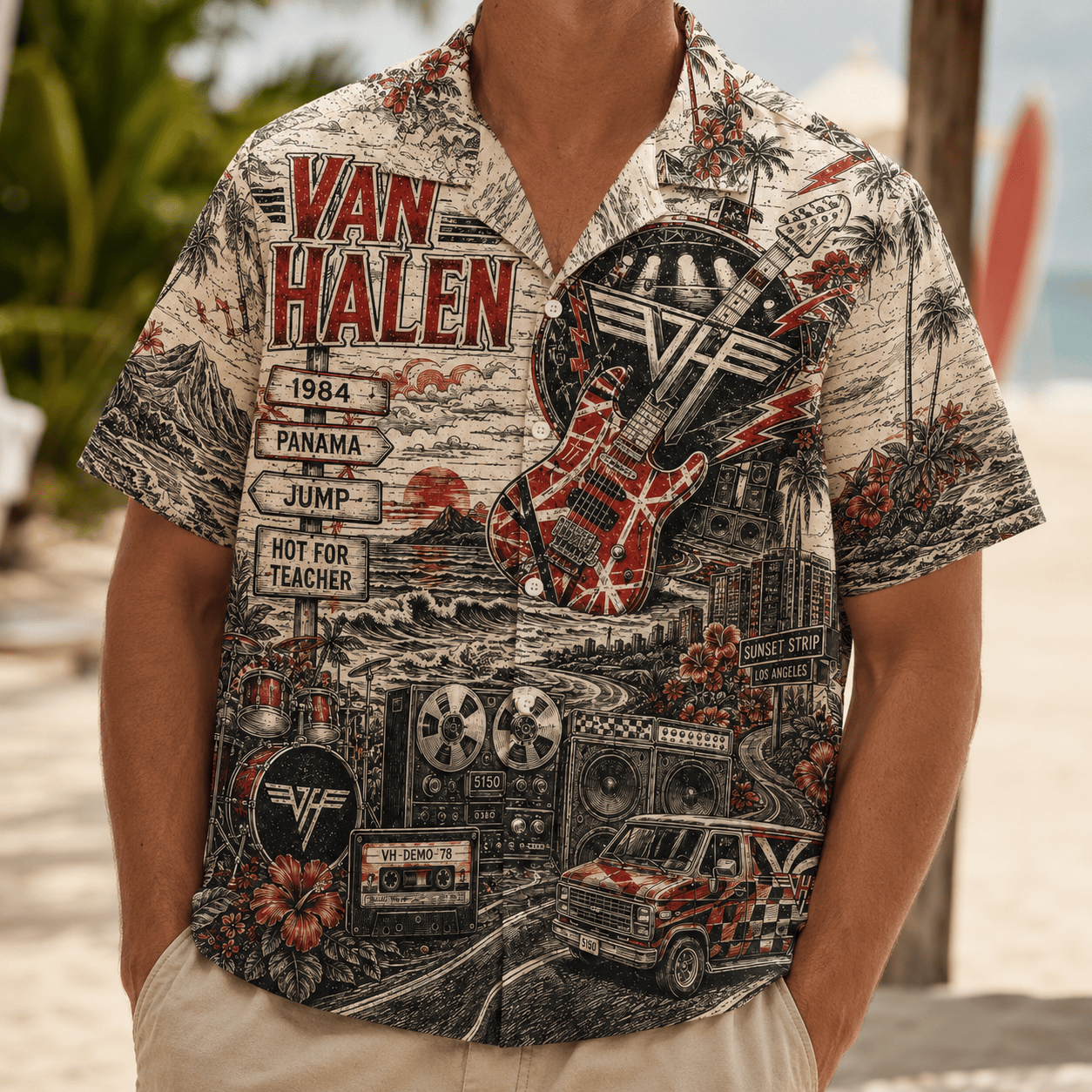 PREMIUM VHL HAWAIIAN SHIRT LNTH