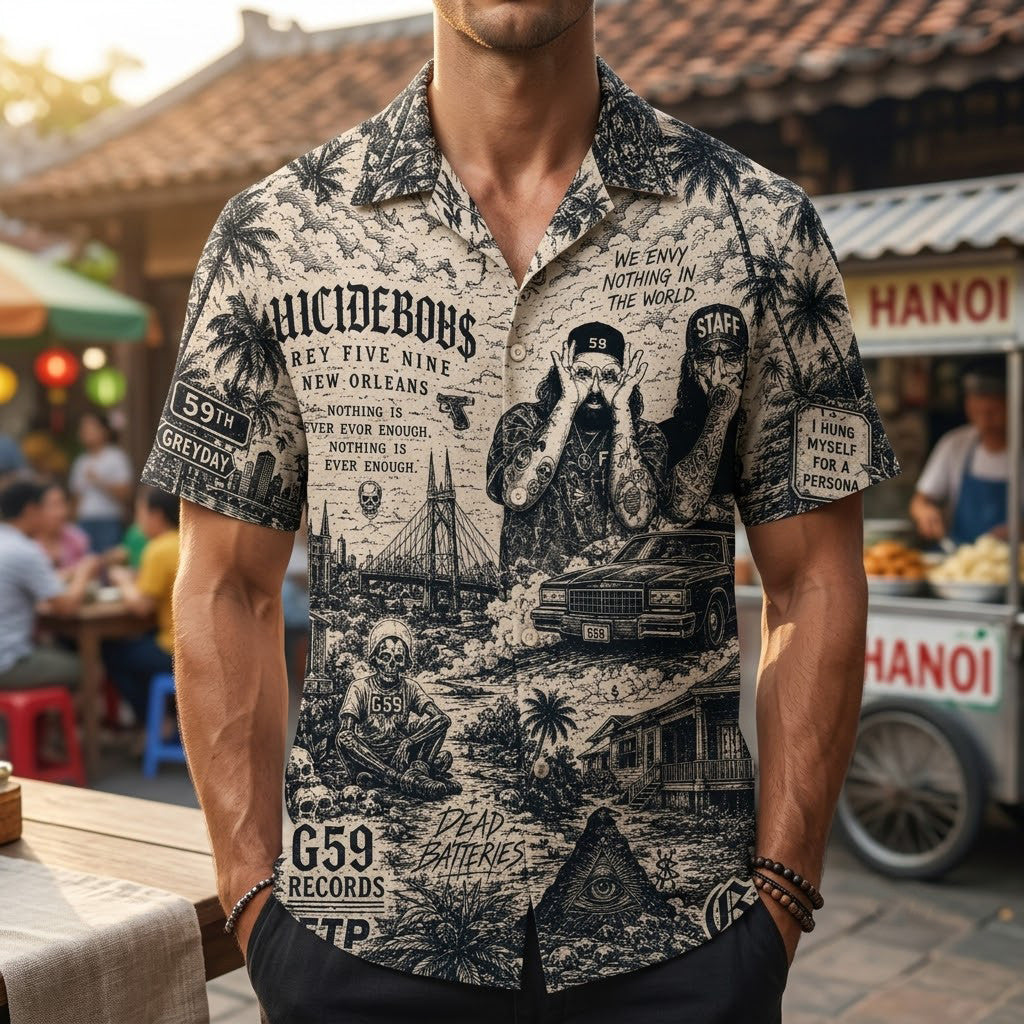 PREMIUM SCB HAWAIIAN SHIRT HQH
