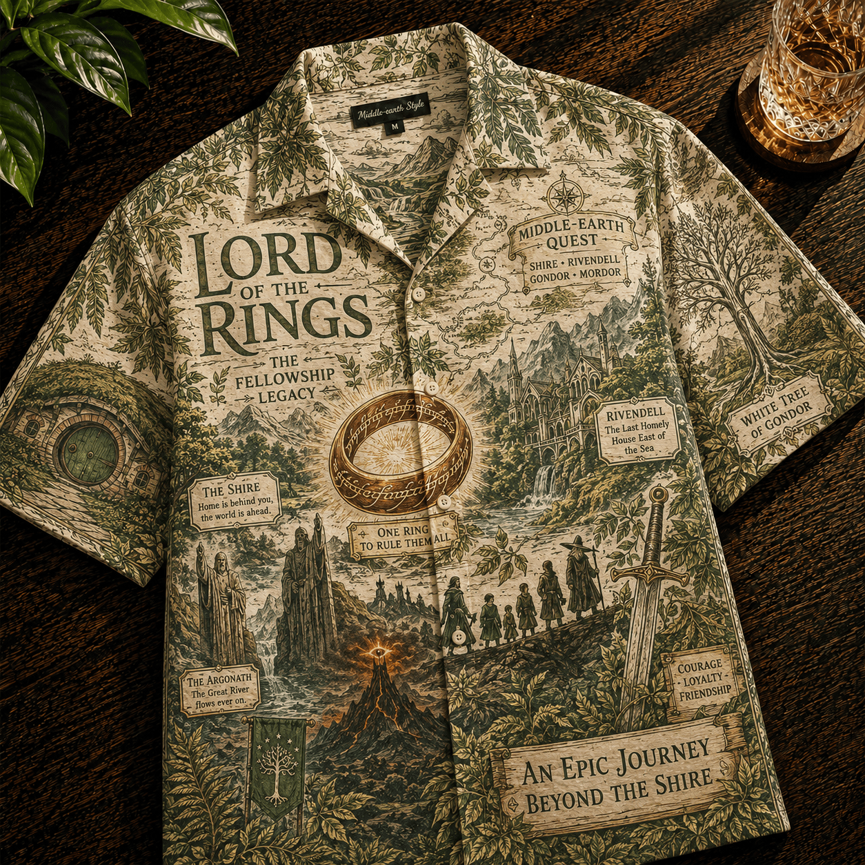 PREMIUM LOTR HAWAIIAN SHIRT TTNL