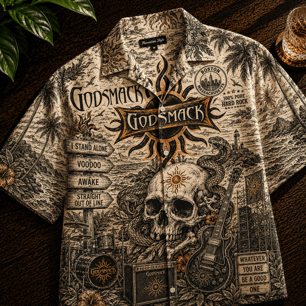 PREMIUM GODM HAWAIIAN SHIRT TTNL