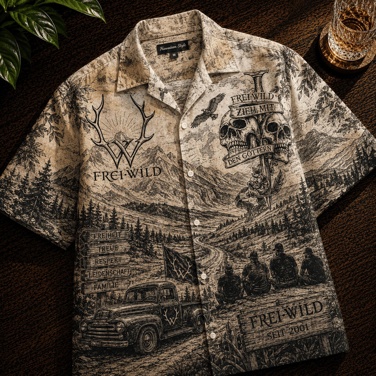 PREMIUM FWD HAWAIIAN SHIRT TTNL