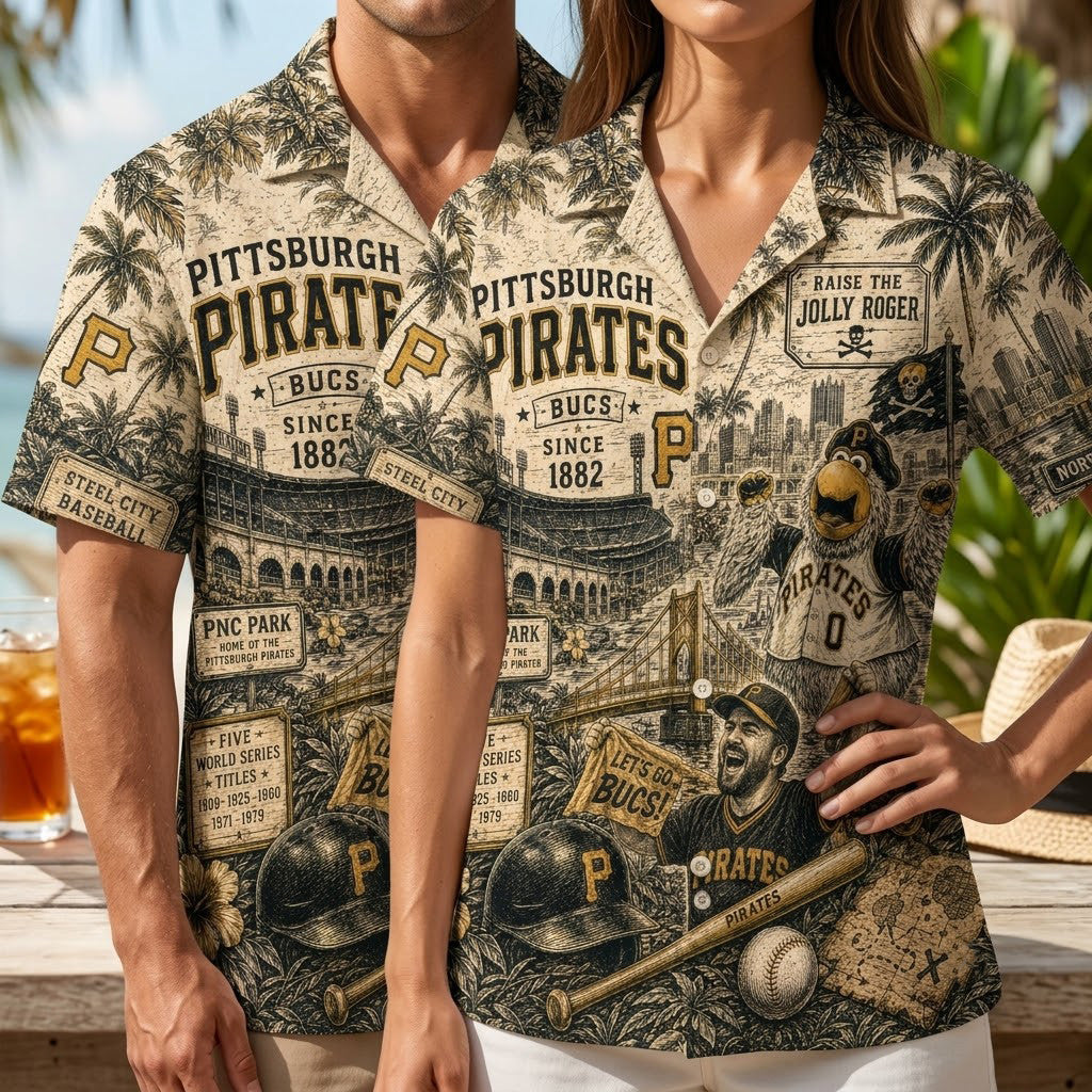 PREMIUM PITTS HAWAIIAN SHIRT HQH