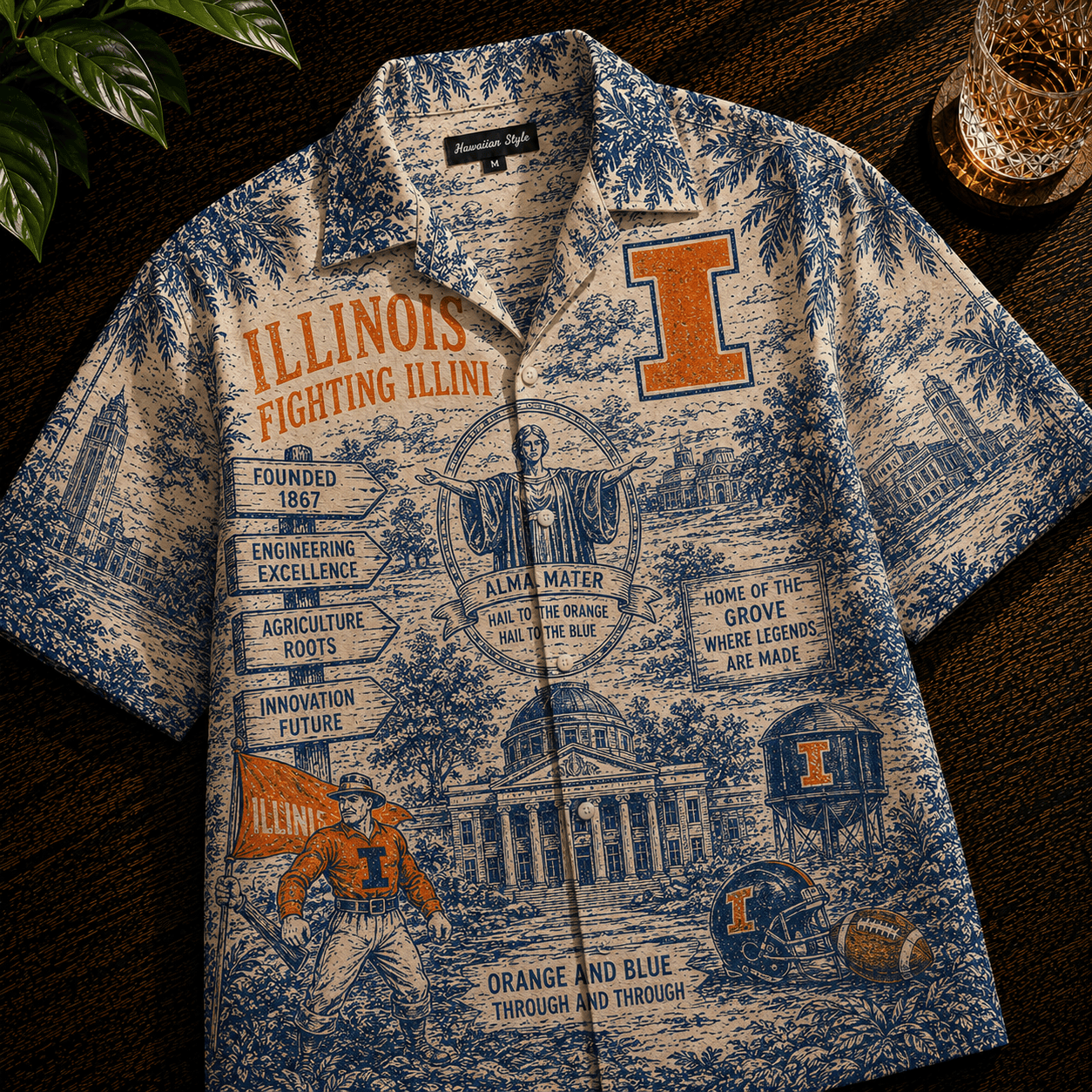 PREMIUM IFI HAWAIIAN SHIRT TTNL