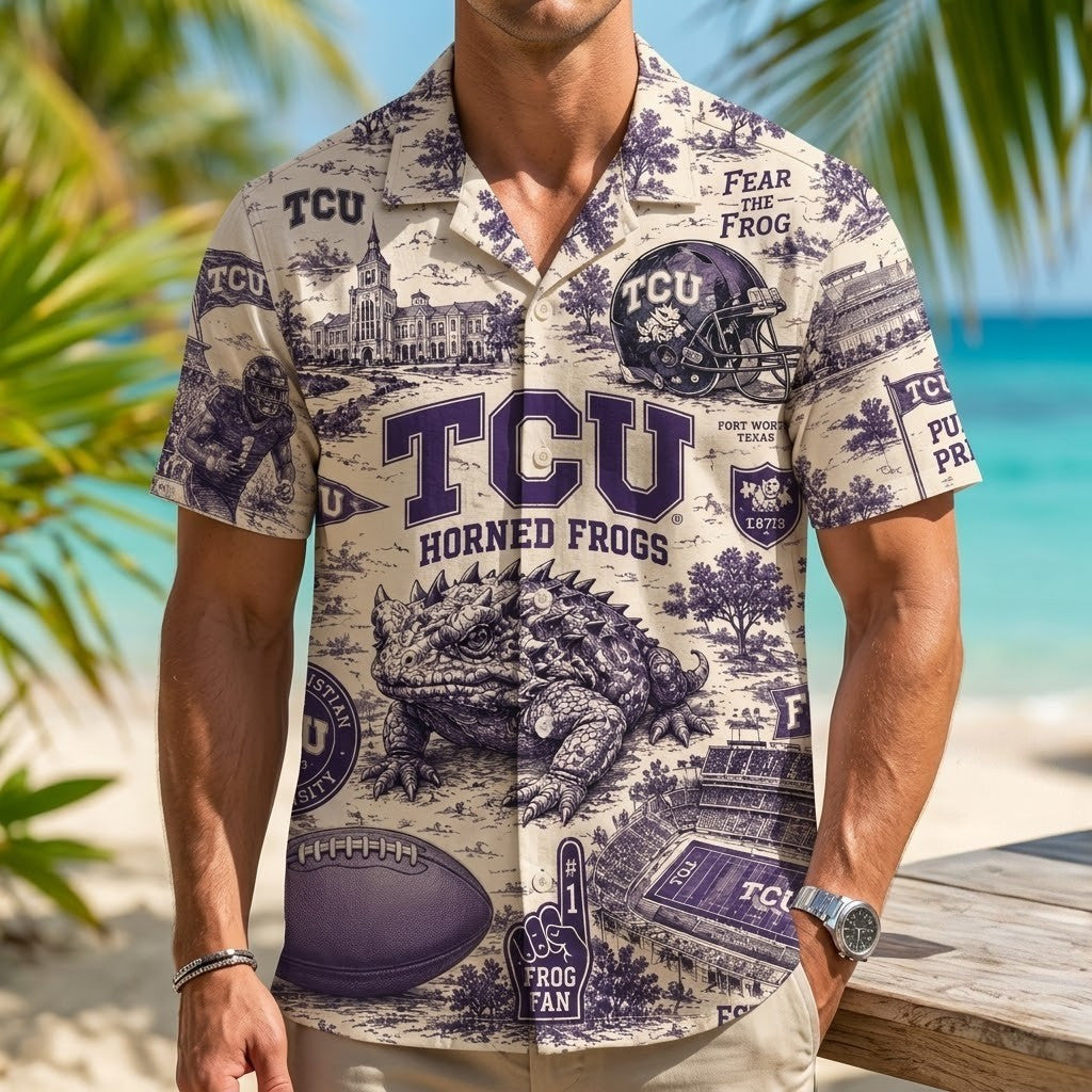 PREMIUM TCU HAWAIIAN SHIRT PDL