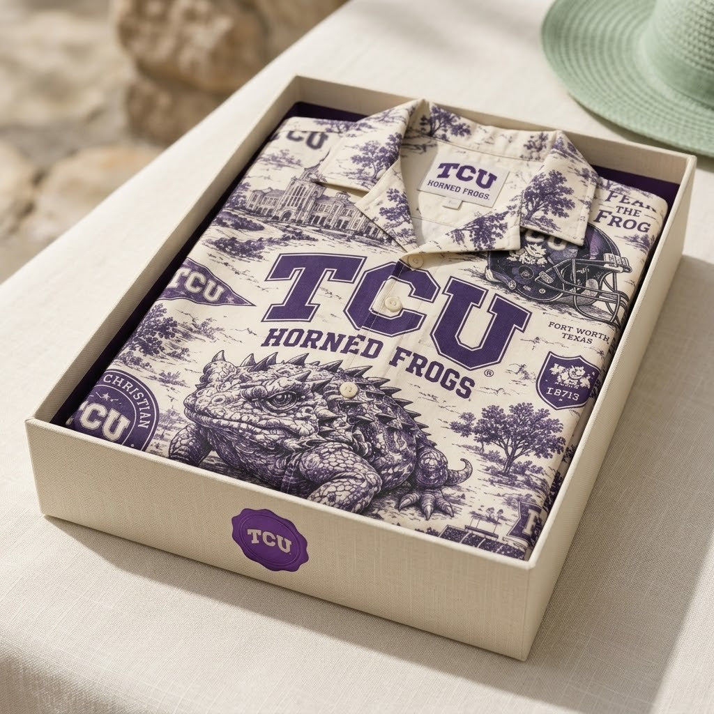 PREMIUM TCU HAWAIIAN SHIRT PDL