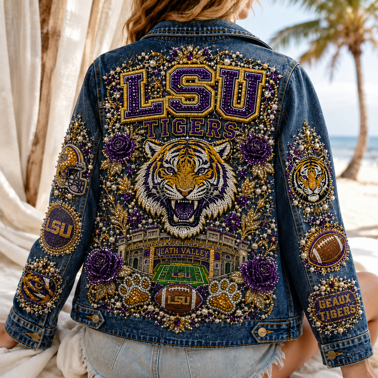 Premium LSU Denim Jacket PDL