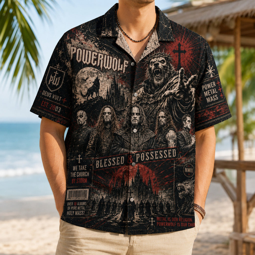 PREMIUM POWF HAWAIIAN SHIRT HQH