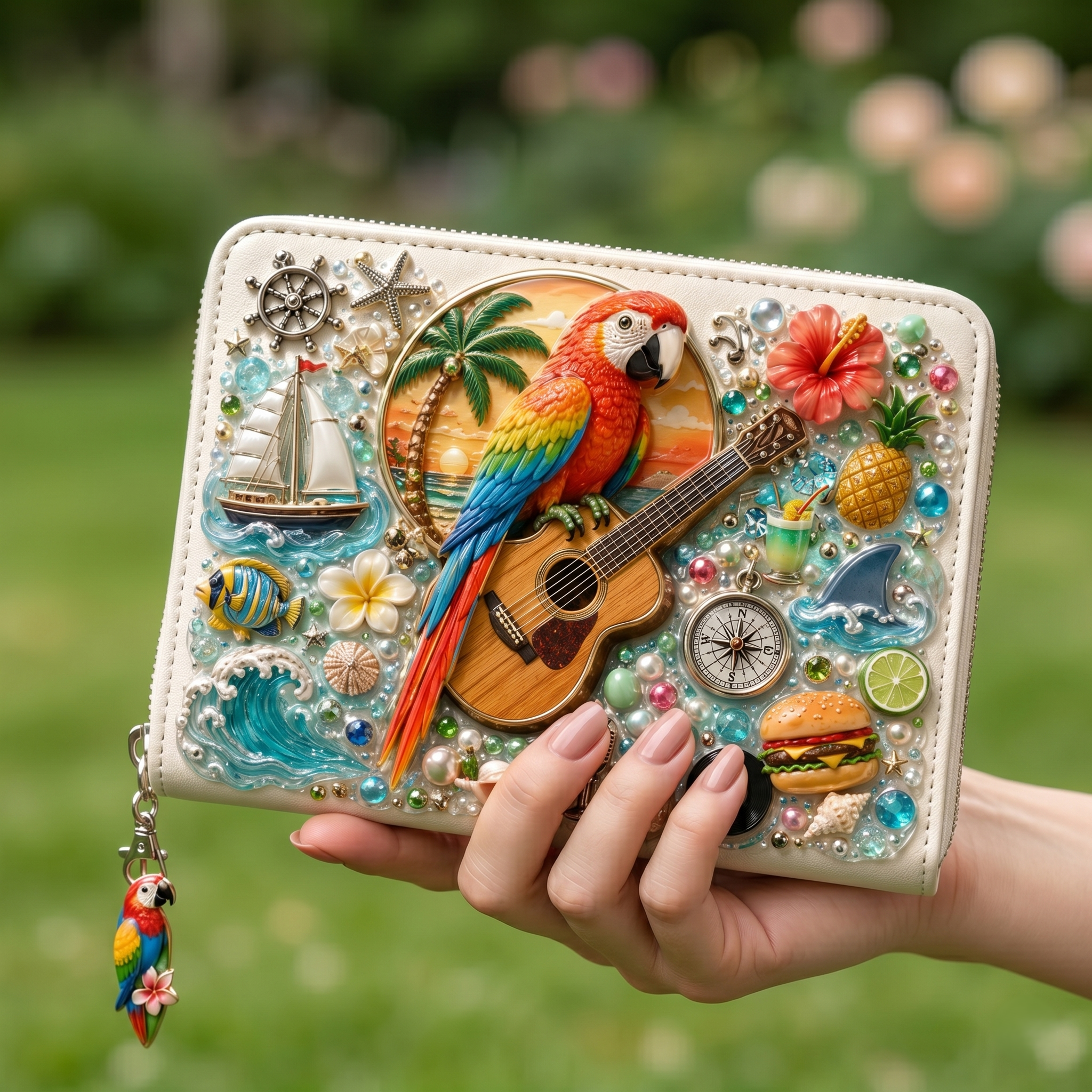 Premium JMBF Handmade 3D Collage Wallet HTTT