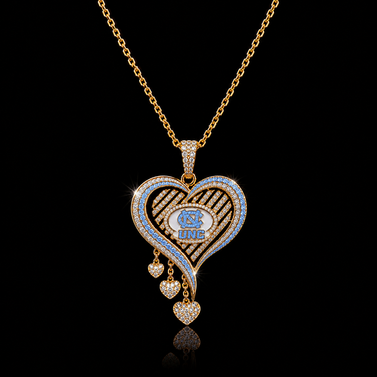 NCTH UNC Solid Gold Chain with Diamond Pendant TTTT