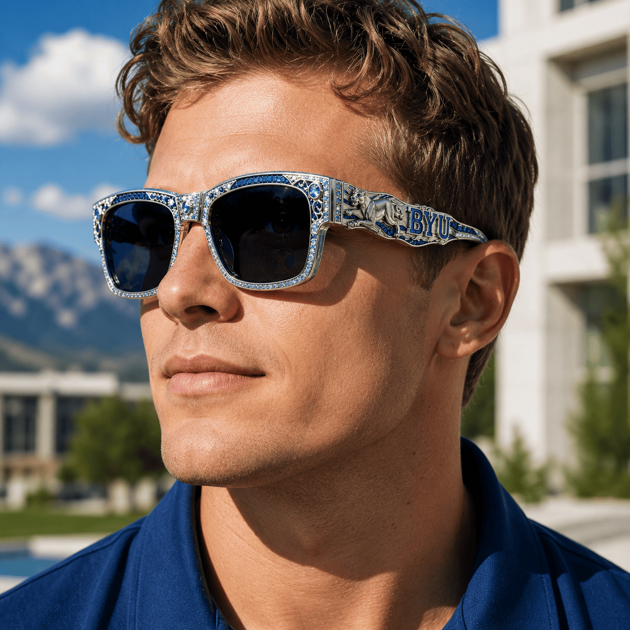 PREMIUM BYU UNISEX SUNGLASSES LNTH