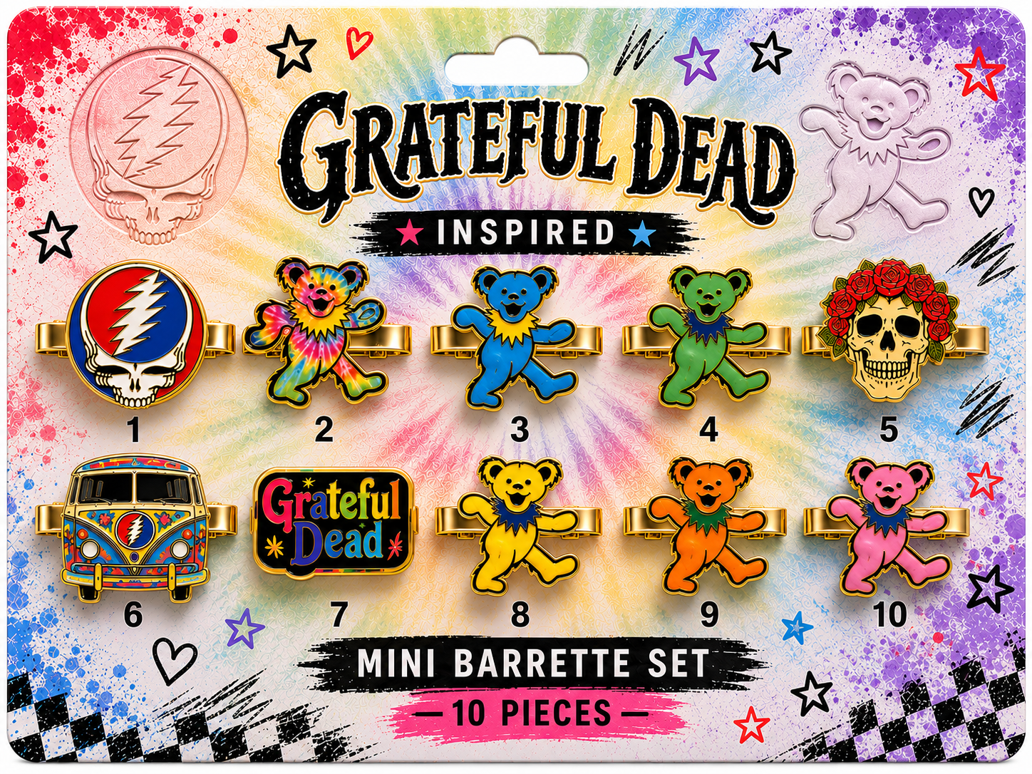 GRFD Elegant Gold Mini Barrettes for Women TTTT