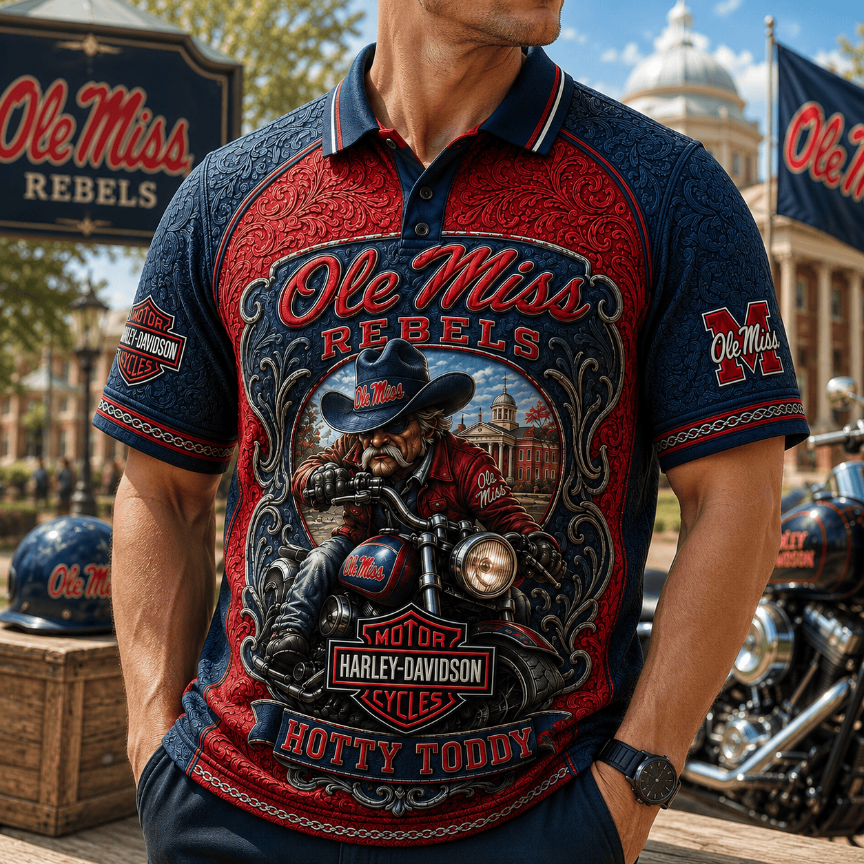 PREMIUM OMR EMBOSS POLO SHIRT HQH
