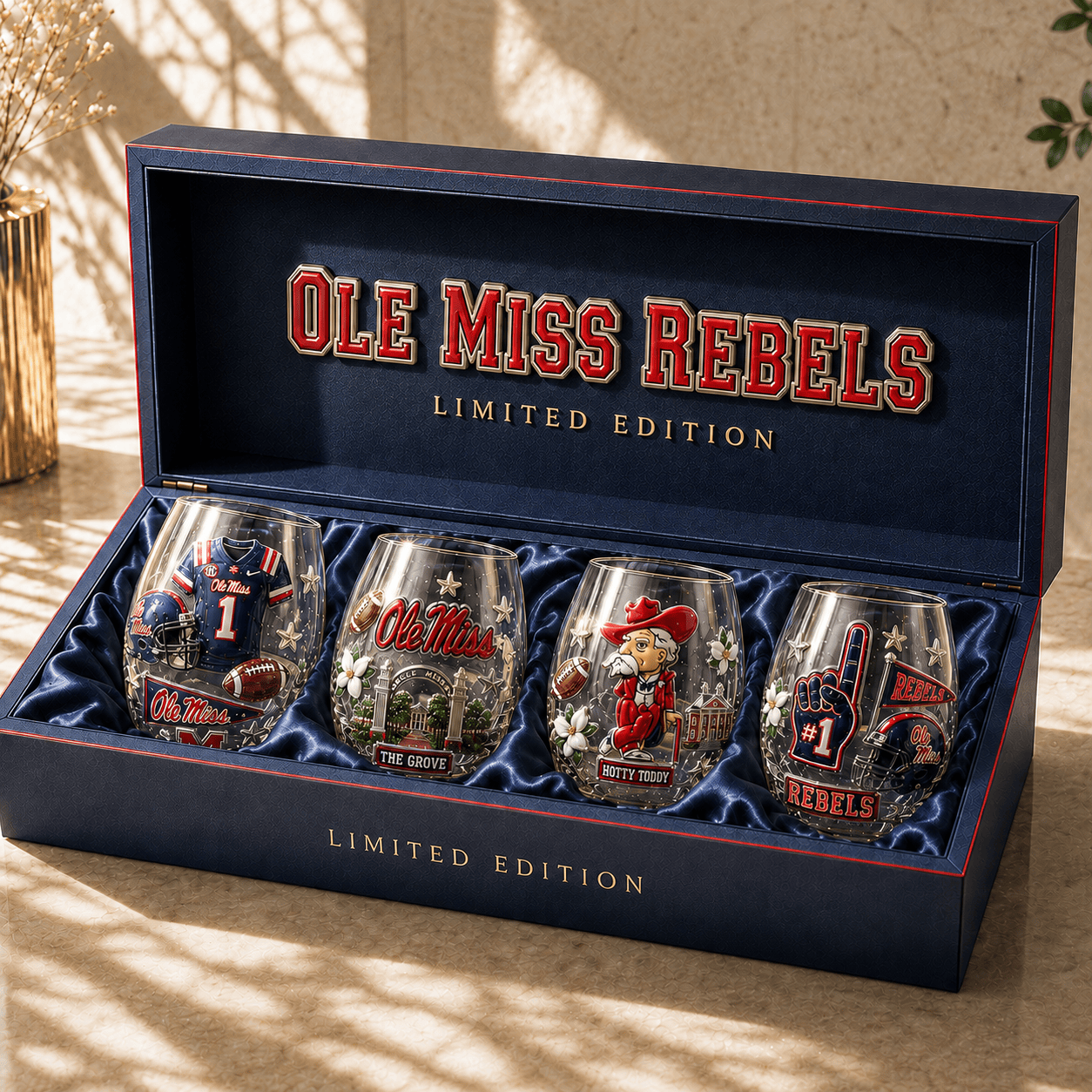 OMR Stemless Glass Cup Set TMH